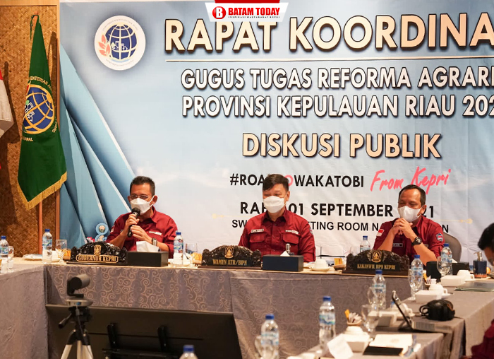 Gubernur Ansar di acara rakor GTRA terintegrasi Provinsi Kepri
